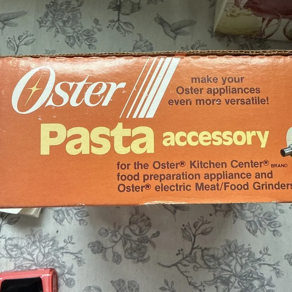 Vintage Oster Kitchen Center Pasta Accessory 939-65 Vintage COMPLETE Open Box